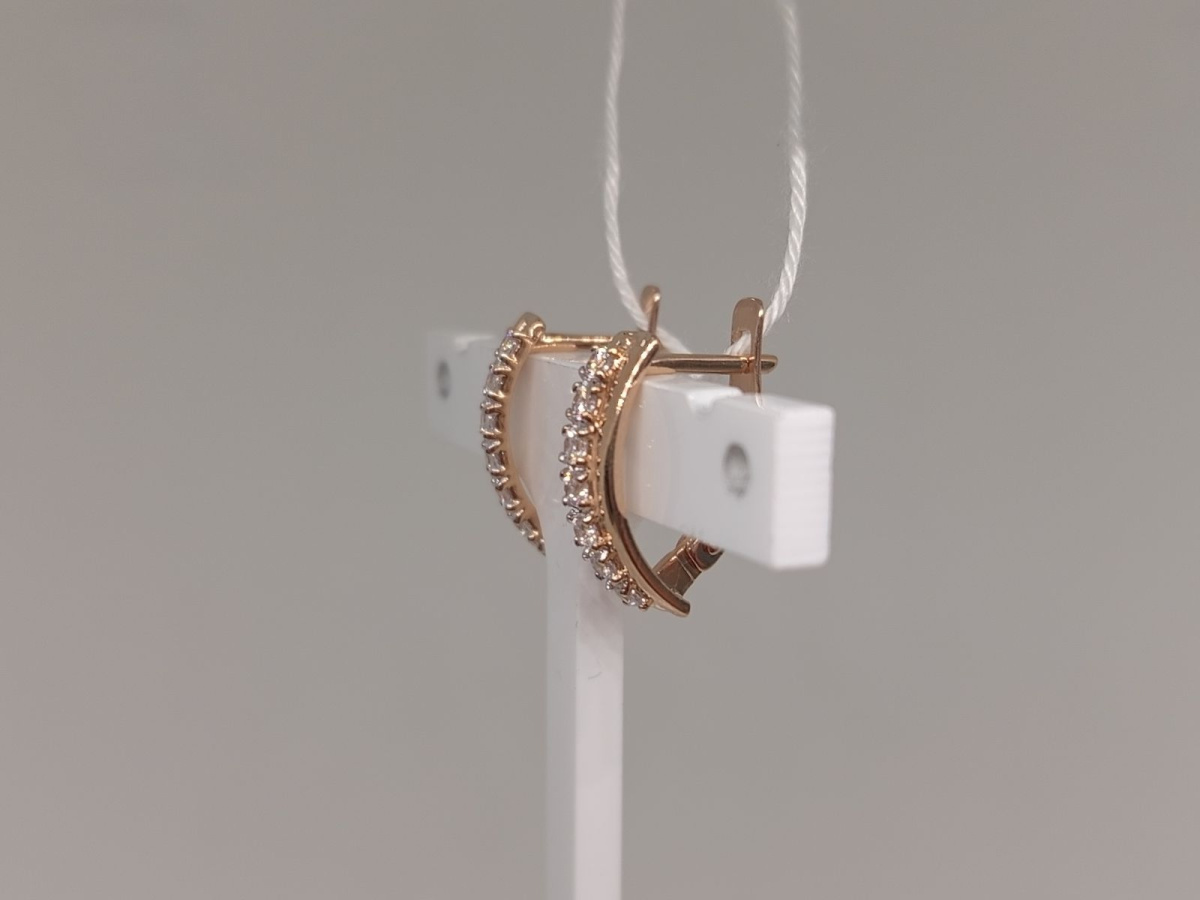 СКМИ585 СЕРЬГИ С КАМНЯМИ (Au 585)