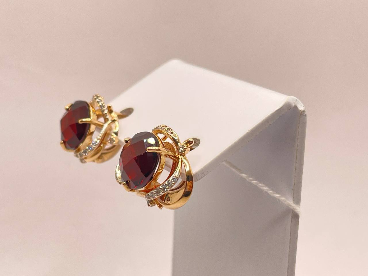 СЕРЬГИ С КАМНЯМИ (Au 585)