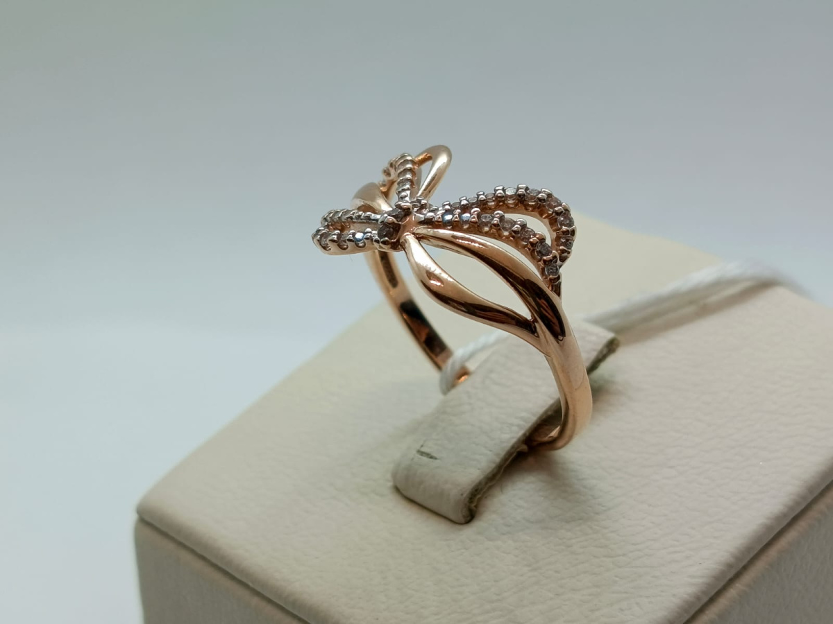 КОЛКМИ585 КОЛЬЦО С КАМНЯМИ (Au 585)