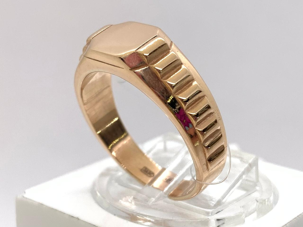 КОЛЬЦО ПЕЧАТКА без камня (Au 585)