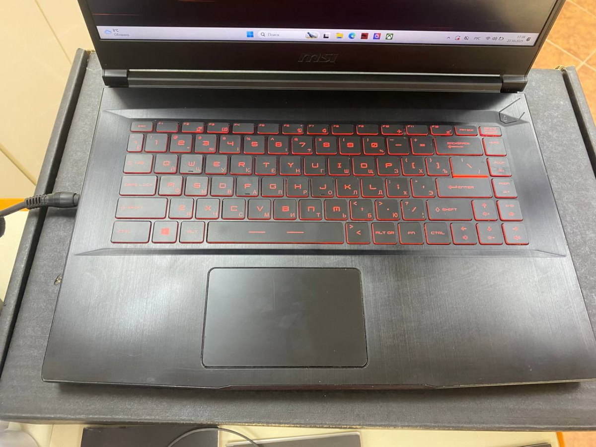 Ноутбук MSI GF 65 Thin; Core i5-10500H, GeForce RTX 3060, 16 Гб, 512 GB, Нет