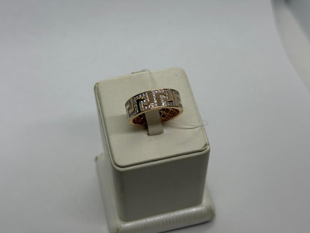 КОЛЬЦО С КАМНЯМИ (Au 585)