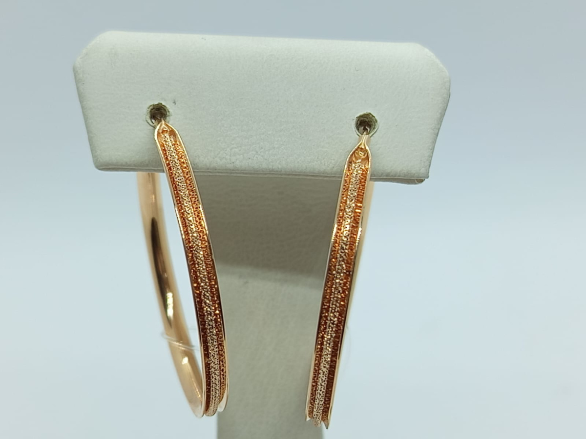 СЕРЬГИ КОНГО без камня (Au 585)