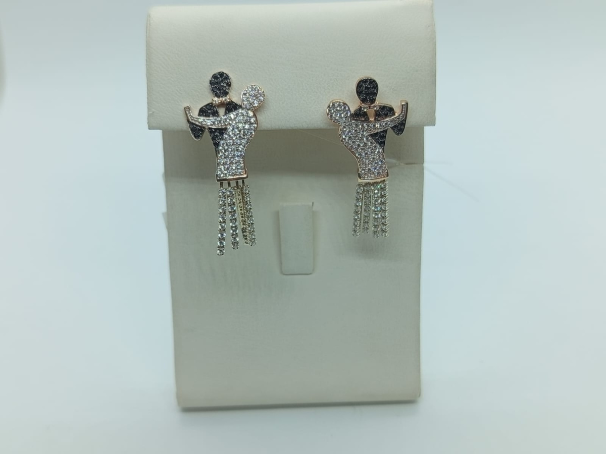 СЕРЬГИ С КАМНЯМИ (Au 585)