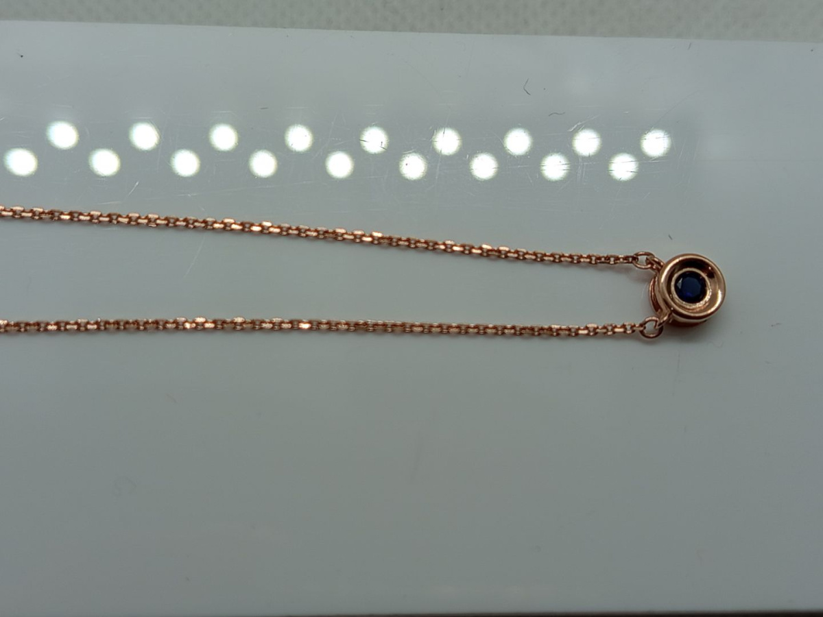 КОЛЬЕ С КАМНЕМ Au 585