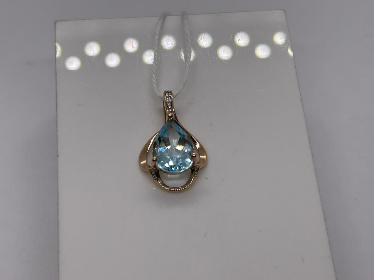 ПОДКМИ585 ПОДВЕСКА С КАМНЯМИ (Au 585)