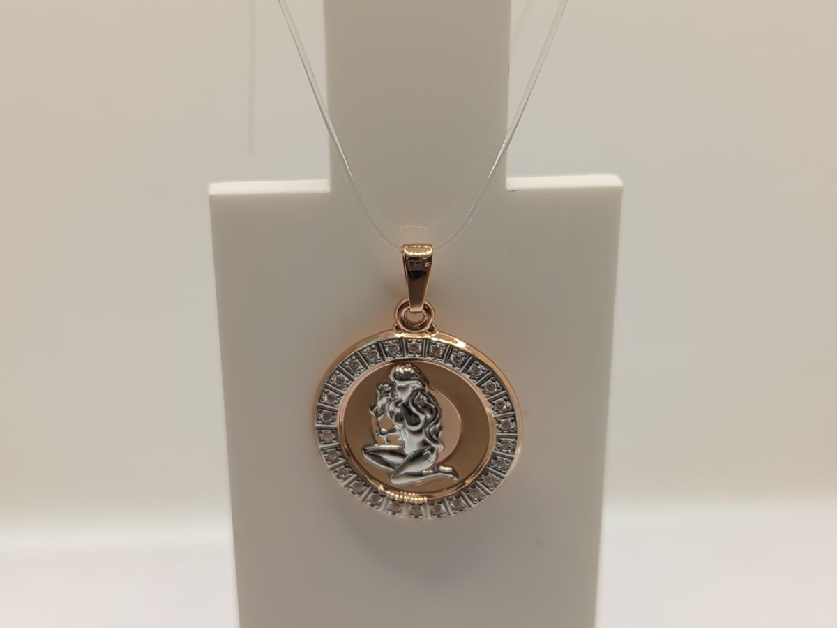 ПОДВЕСКА ЗНАК ЗОДИАКА ДЕВА (Au 585)