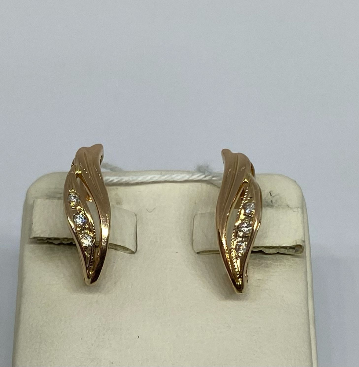 СКМИ585 СЕРЬГИ С КАМНЯМИ (Au 585)
