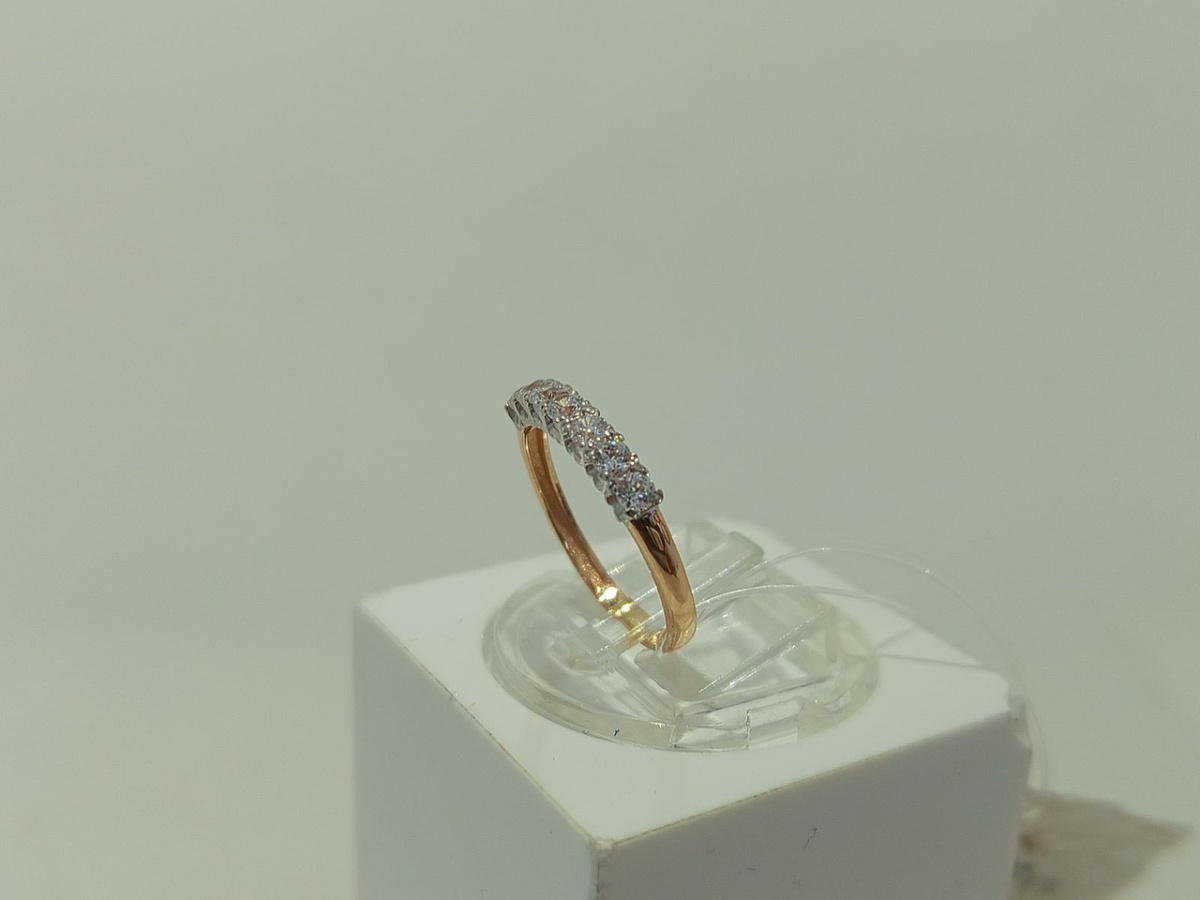 КОЛЬЦО С КАМНЯМИ (Au 585)