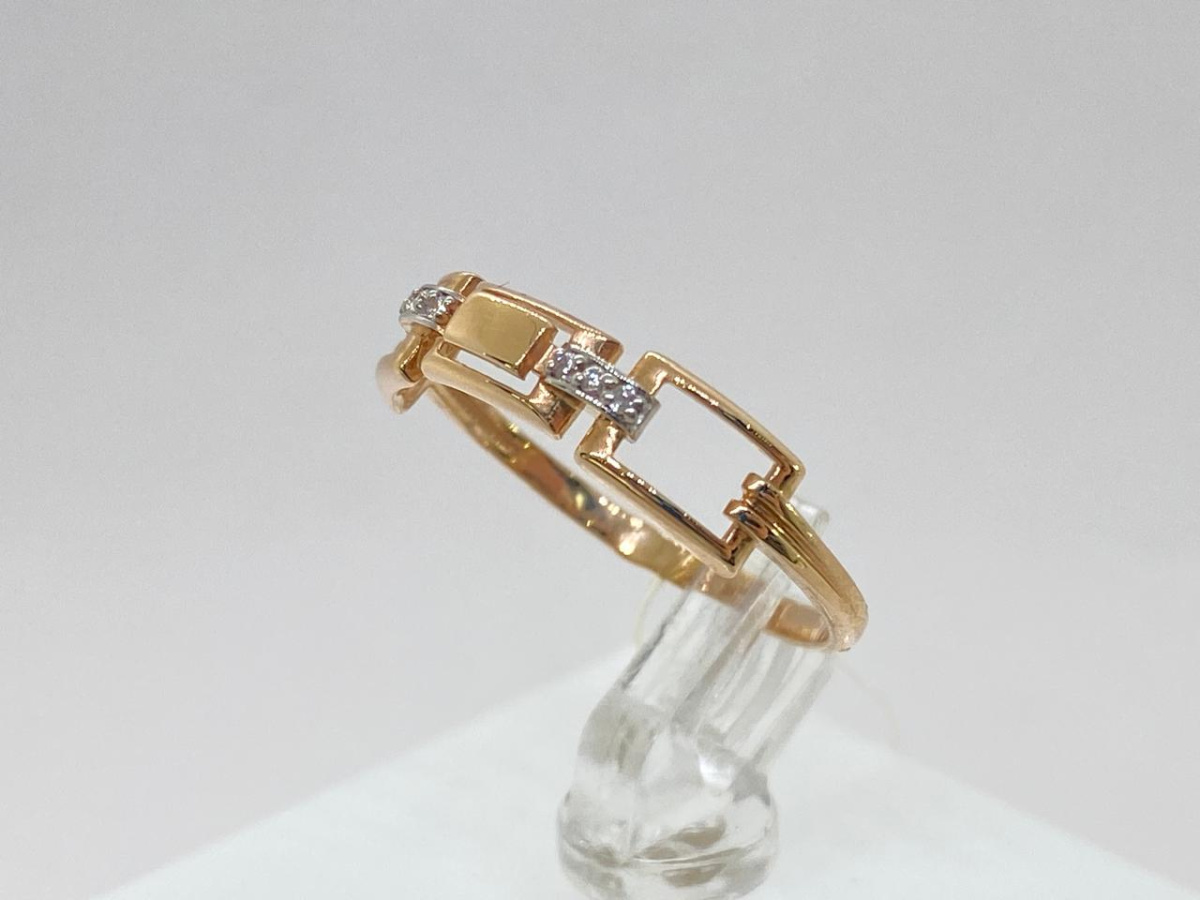 004001-1102 КОЛЬЦО С КАМНЯМИ (Au 585)