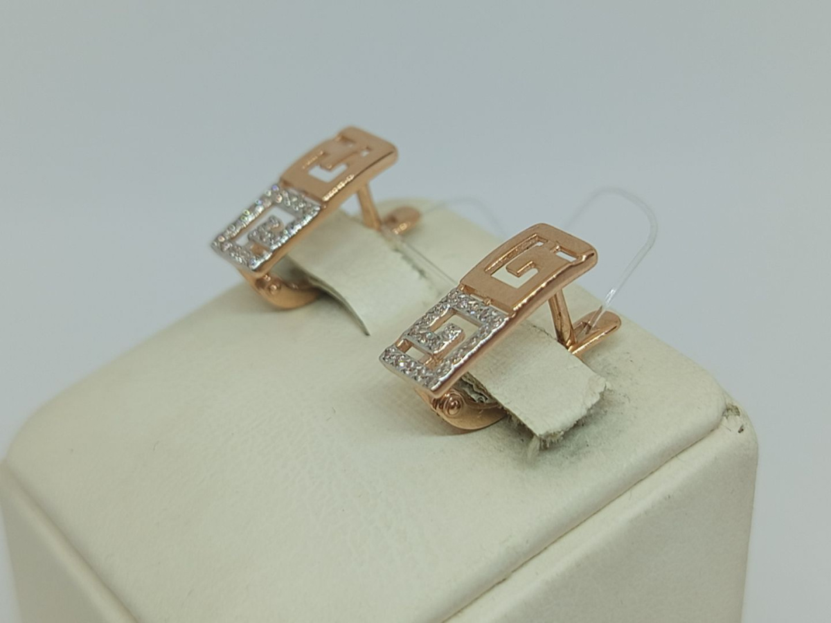 СЕРЬГИ С КАМНЯМИ (Au 585)