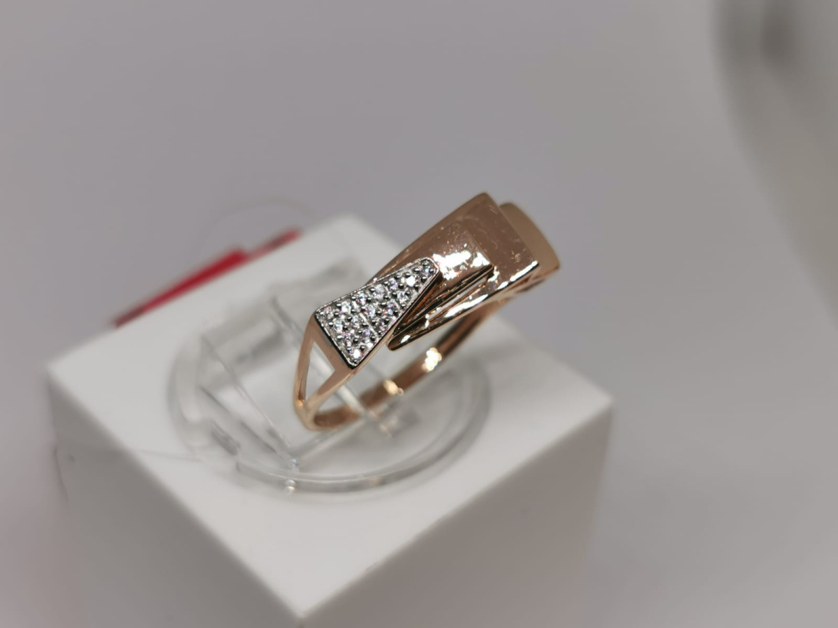 КОЛЬЦО С КАМНЯМИ (Au 585)