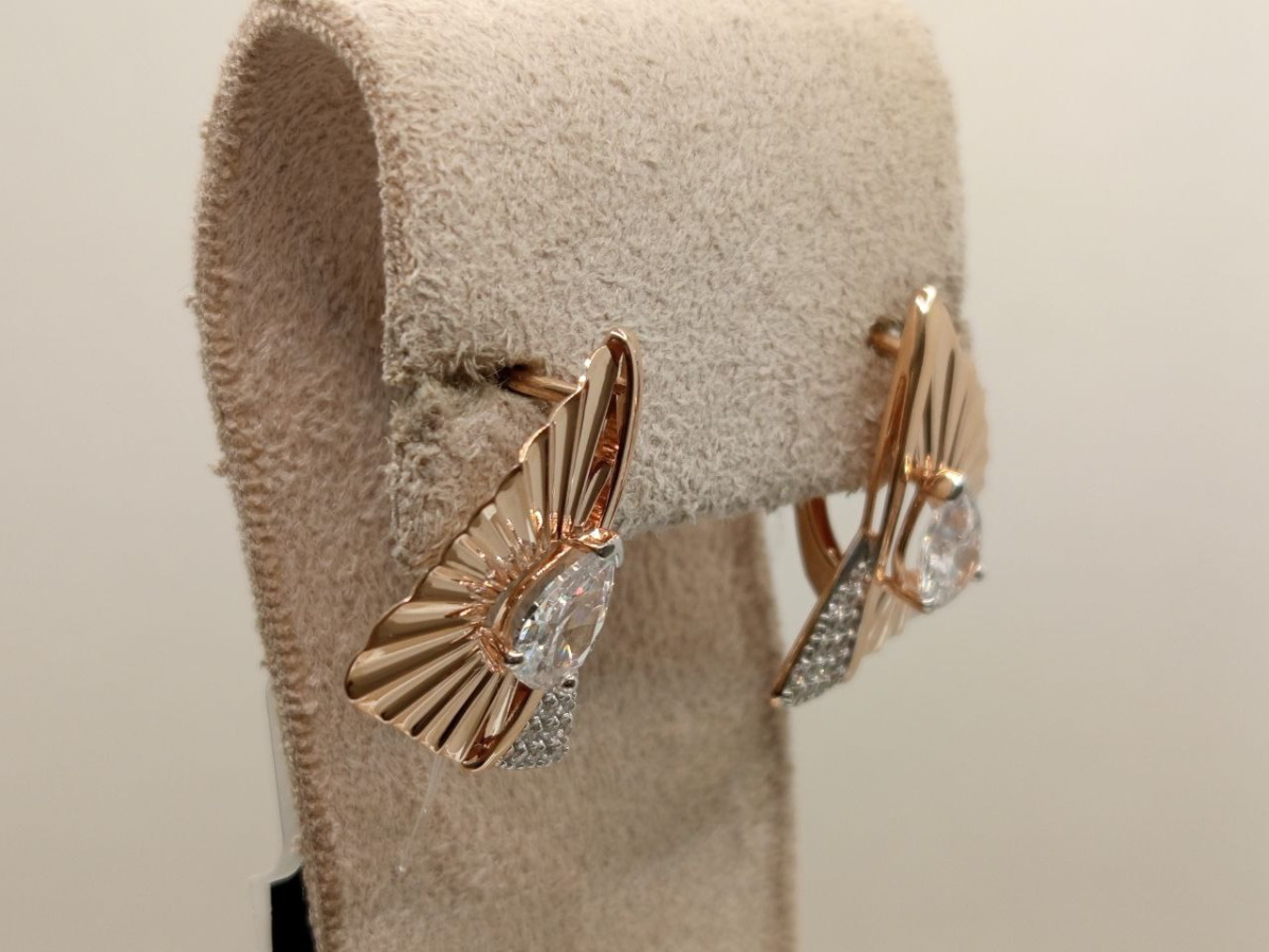 СЕРЬГИ С КАМНЯМИ (Au 585)