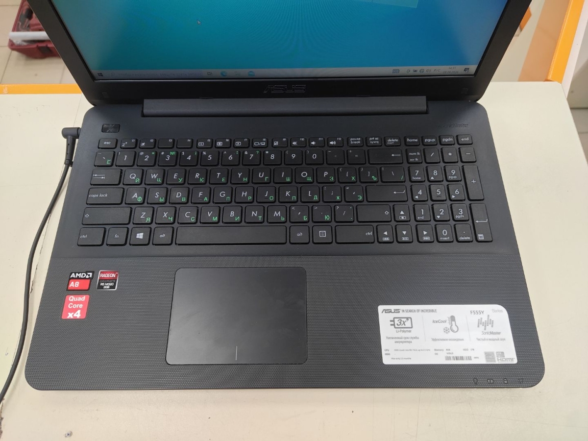 Ноутбук ASUS; A8-7410, AMD Radeon (TM) Graphics, 8 Гб, Нет, 500 Гб