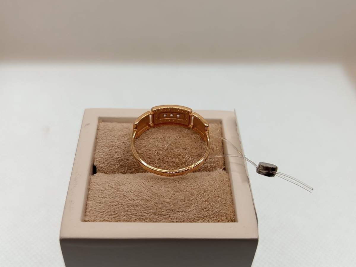 КОЛЬЦО С КАМНЯМИ (Au 585)