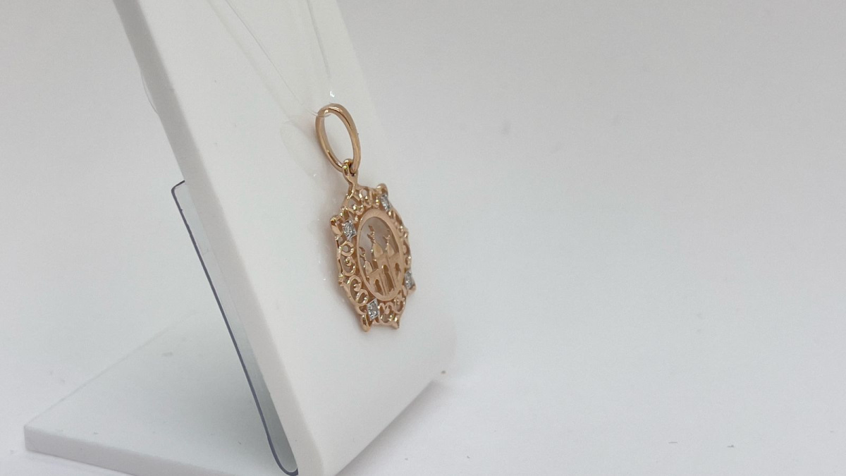 ПОДВЕСКА МЕЧЕТЬ с камнями (Au 585)