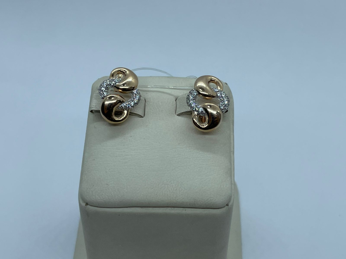 СЕРЬГИ С КАМНЯМИ (Au 585)