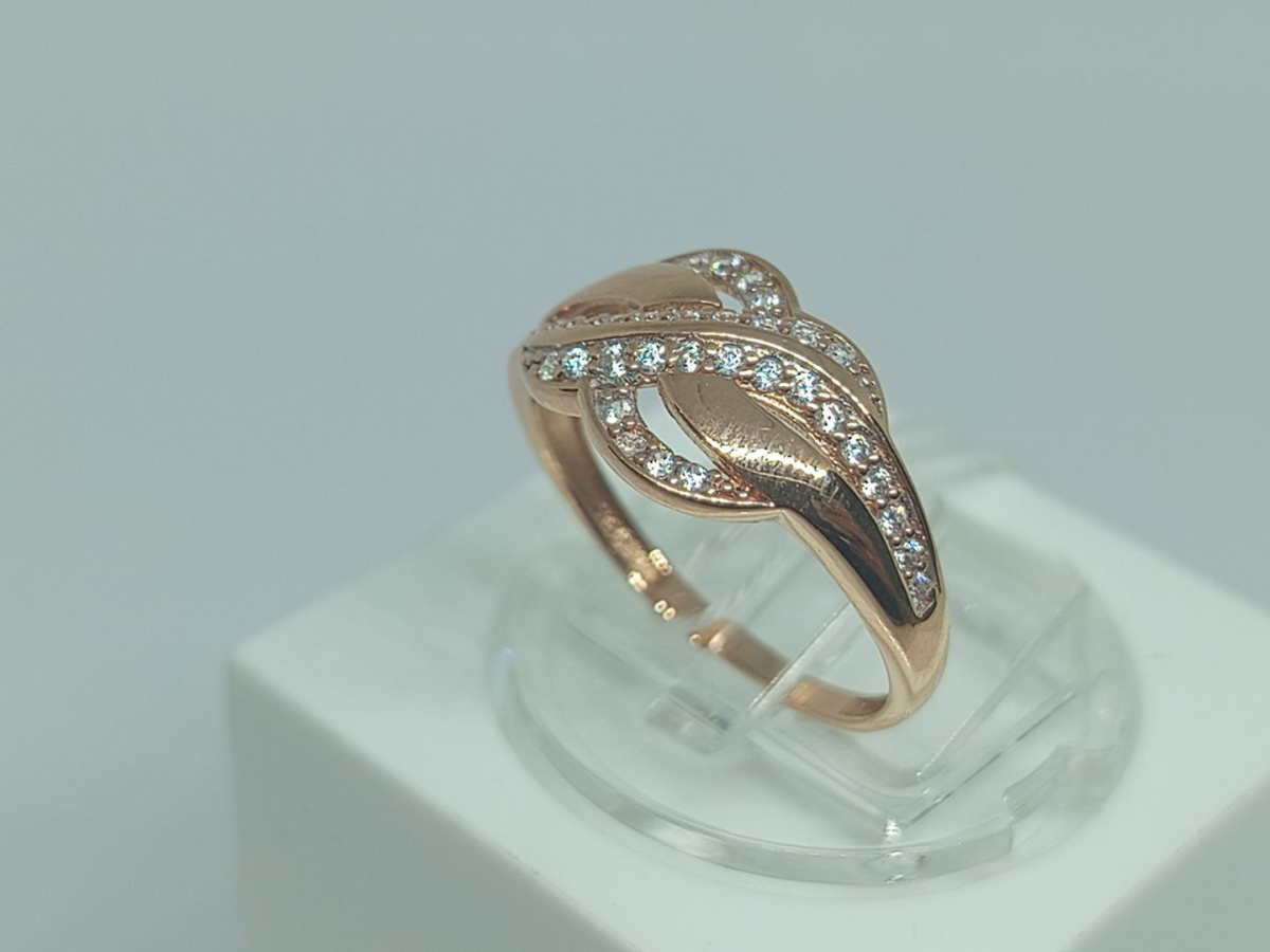 КОЛЬЦО С КАМНЯМИ (Au 585)