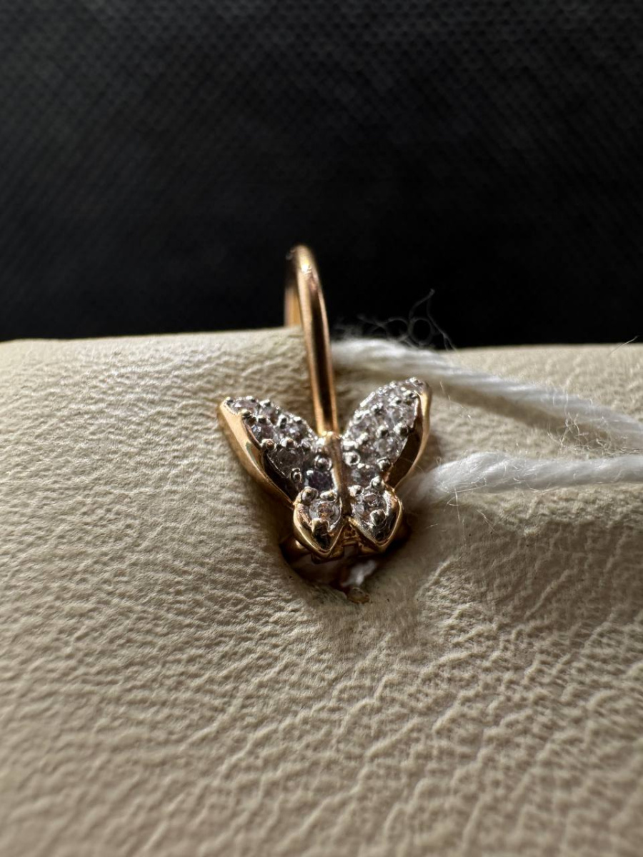 СКМИ585 СЕРЬГИ С КАМНЯМИ (Au 585)