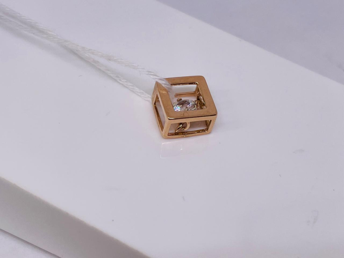 ПОДКМ585 ПОДВЕСКА С КАМНЕМ (Au 585)