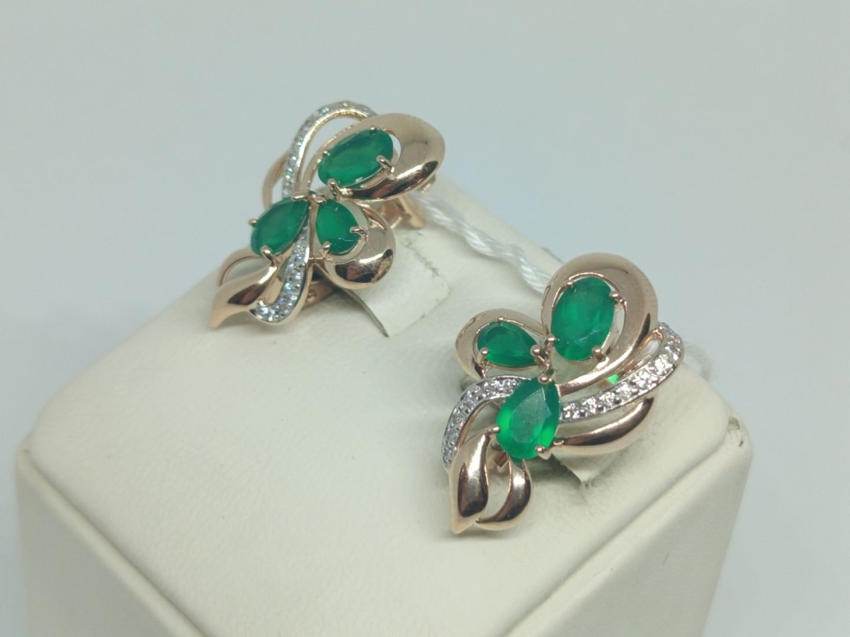 СКМИ585 СЕРЬГИ С КАМНЯМИ (Au 585) СКМИ585 СЕРЬГИ С КАМНЯМИ (Au 585)