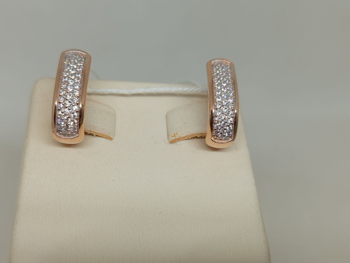 СКМИ585 СЕРЬГИ С КАМНЯМИ (Au 585)