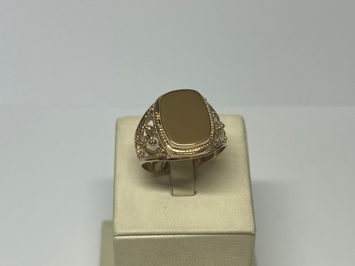 КОЛЬЦО ПЕЧАТКА без камня (Au 585)