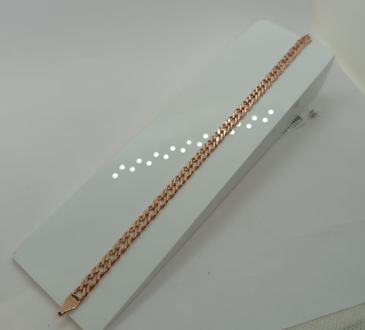 611109025 БРАСЛЕТ ПУСТОТЕЛЫЙ Ромб двойной (Au 585)