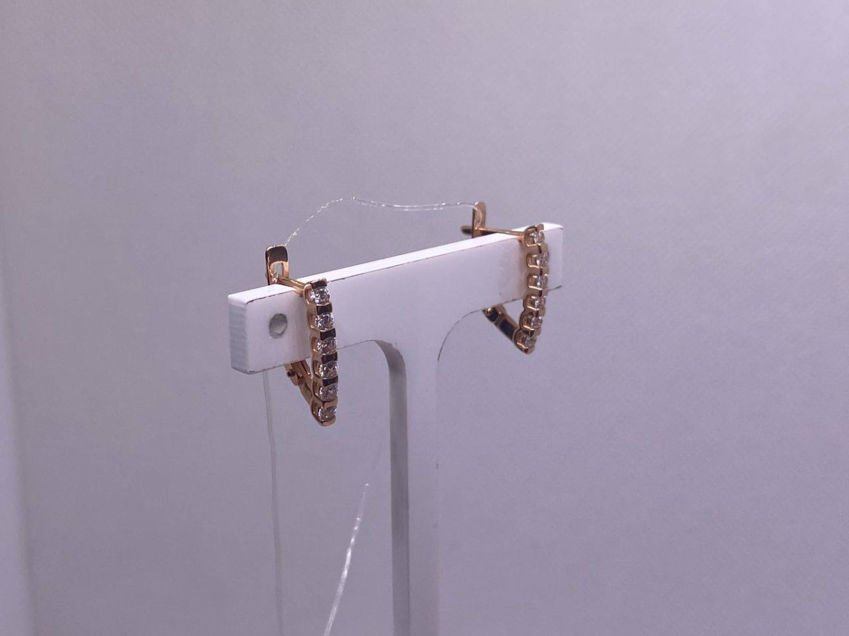 СЕРЬГИ С КАМНЯМИ (Au 585)