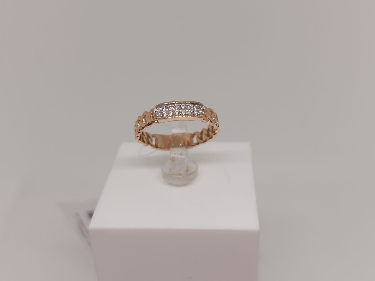 КОЛЬЦО С КАМНЯМИ (Au 585)