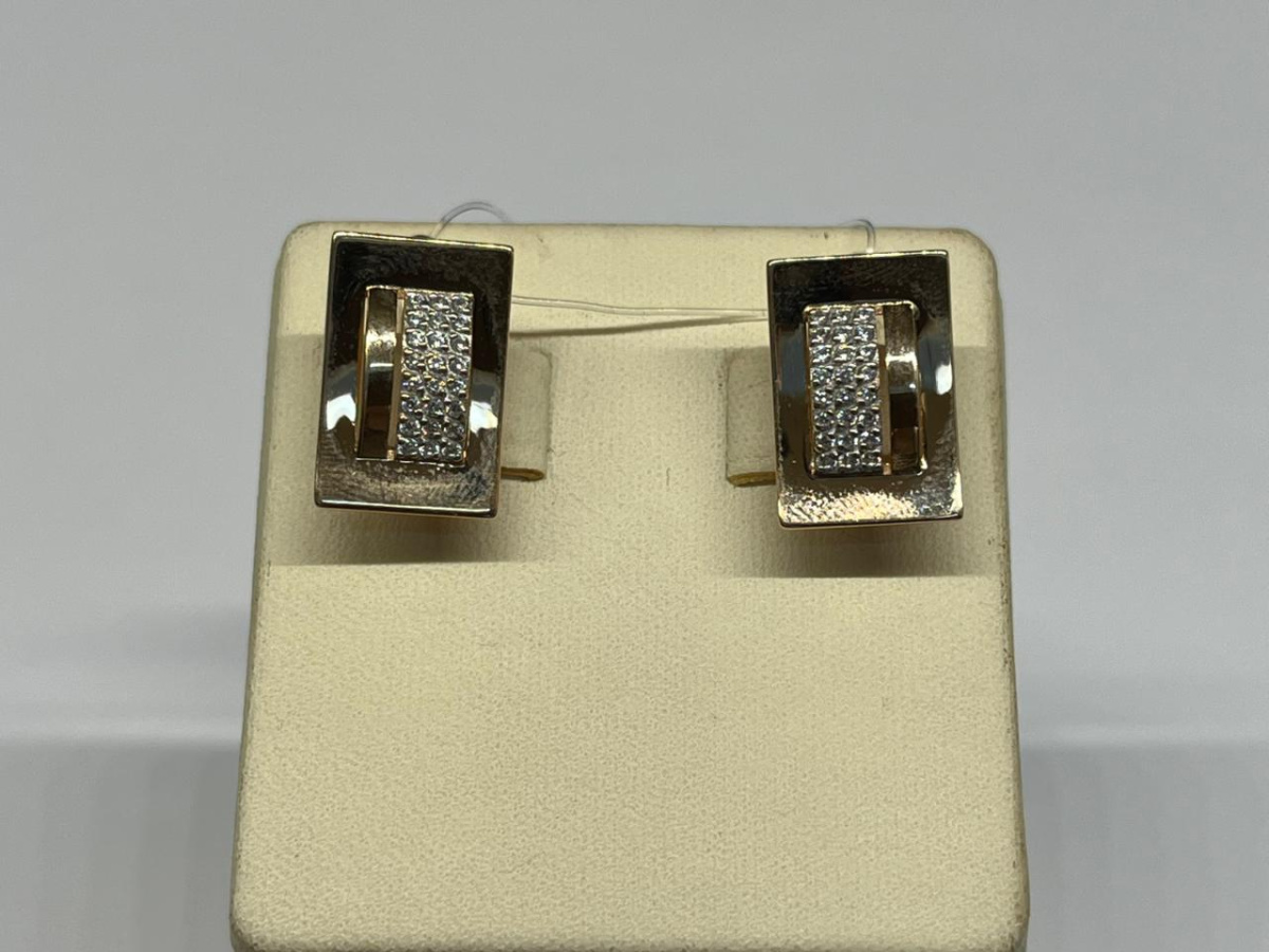 СЕРЬГИ С КАМНЯМИ (Au 585)