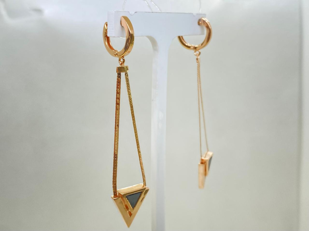 СЕРЬГИ ОНИКС (Au 585)