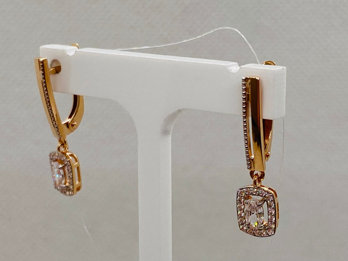 СЕРЬГИ С КАМНЯМИ (Au 585)