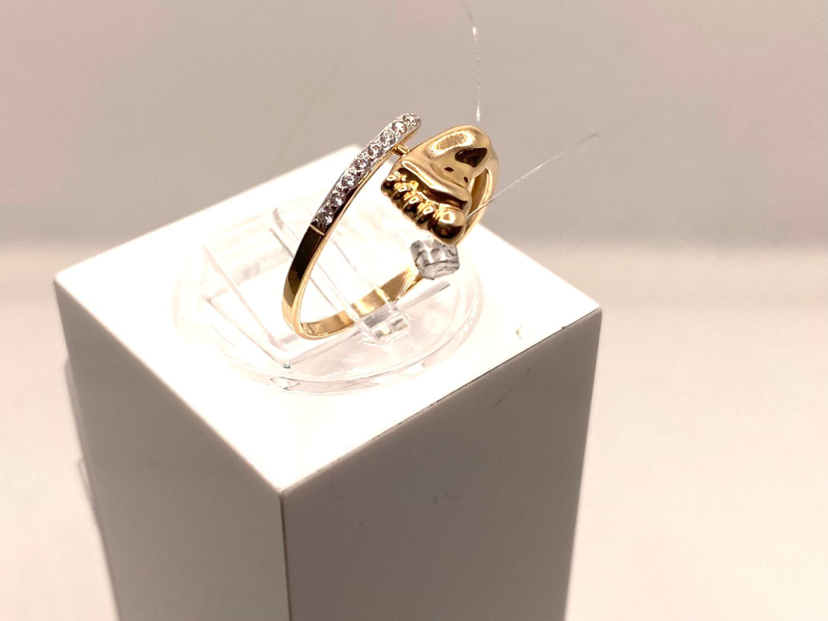 КОЛЬЦО С КАМНЯМИ (Au 585)