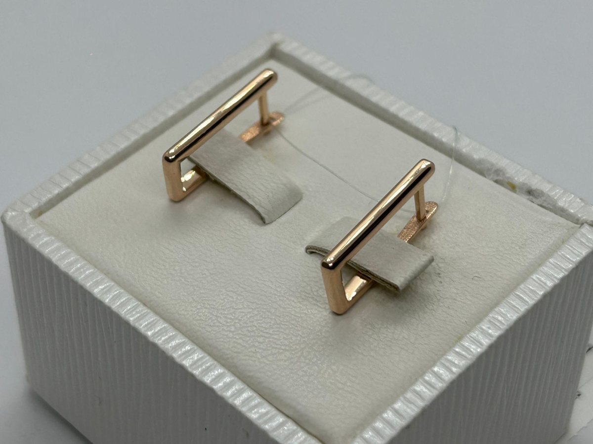 СЕРЬГИ БЕЗ КАМНЯ (Au 585)