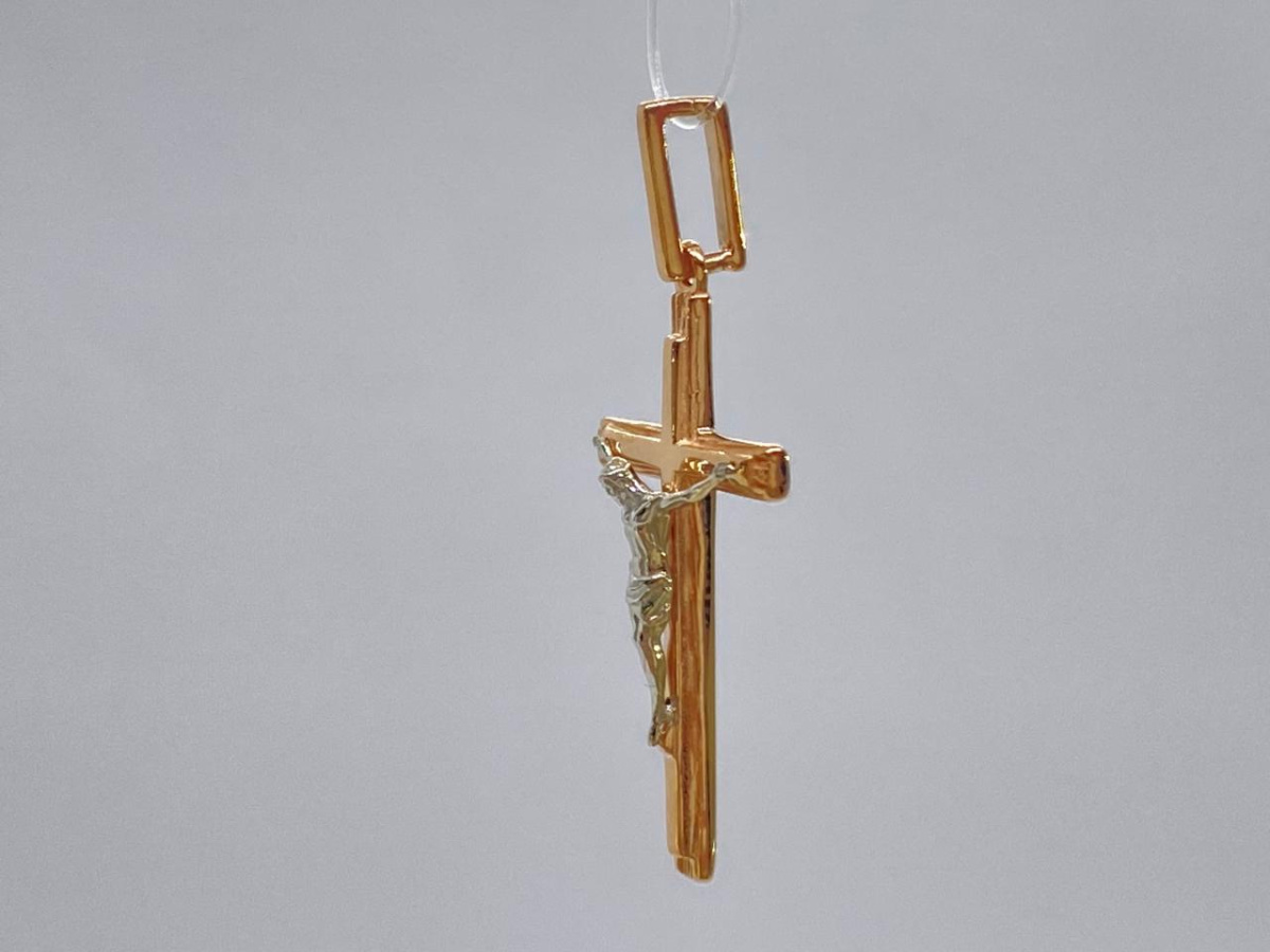 00-63-0131-00 ПОДВЕСКА КРЕСТ без камня (Au 585)