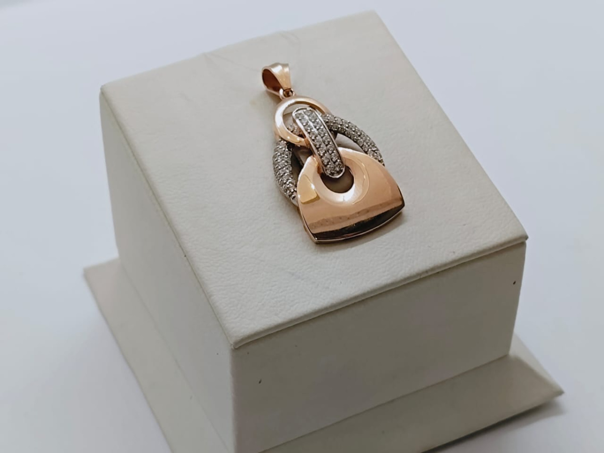 ПОДВЕСКА С КАМНЯМИ (Au 585)