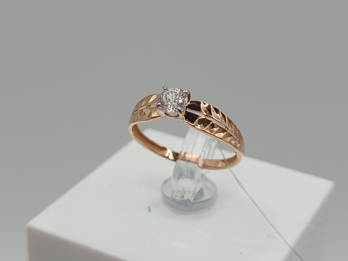 КОЛЬЦО С КАМНЕМ (Au 585)