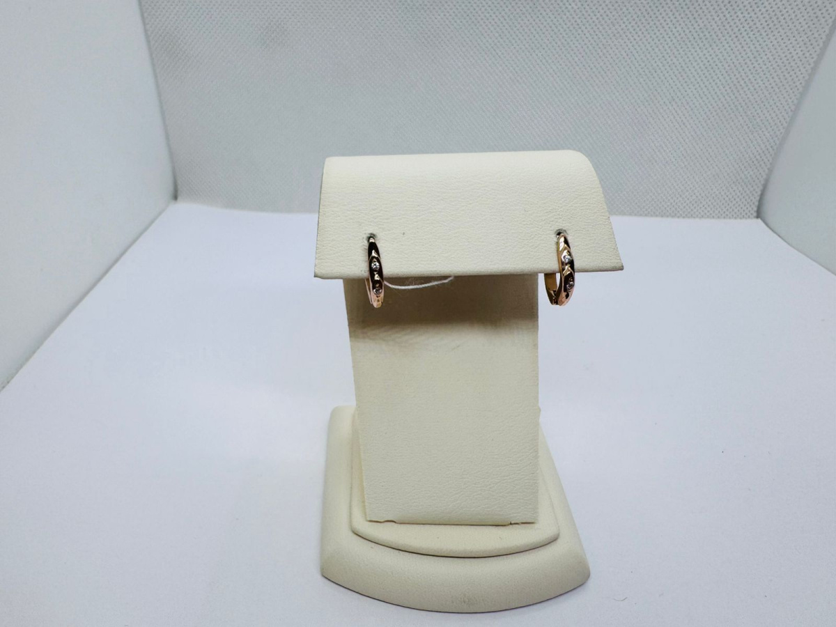 СКМИ585 СЕРЬГИ С КАМНЯМИ (Au 585)