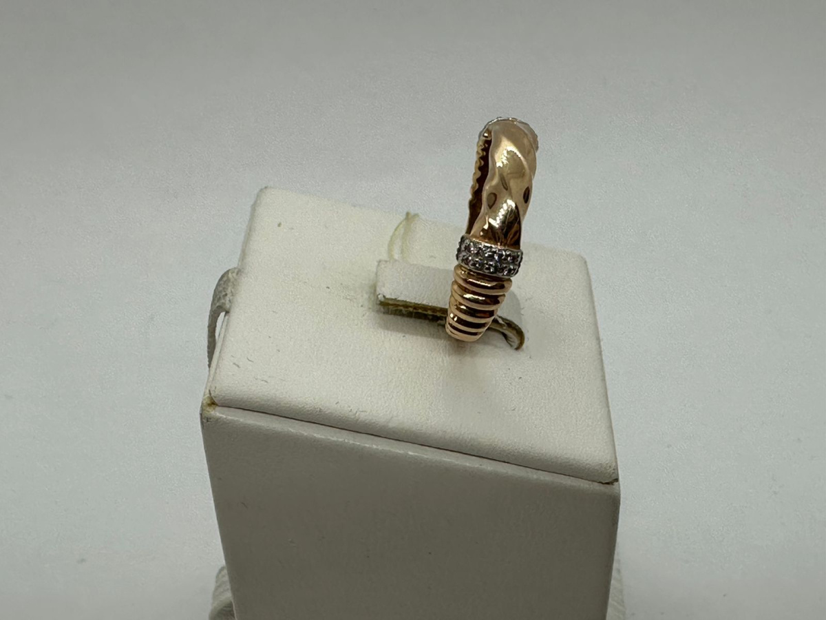 КОЛЬЦО С КАМНЯМИ (Au 585)