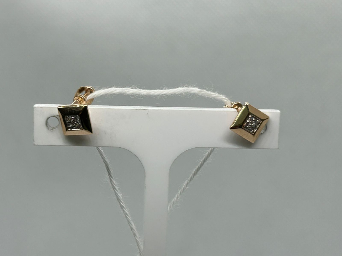 СПУС585 СЕРЬГИ ПУСЕТЫ (Au 585)