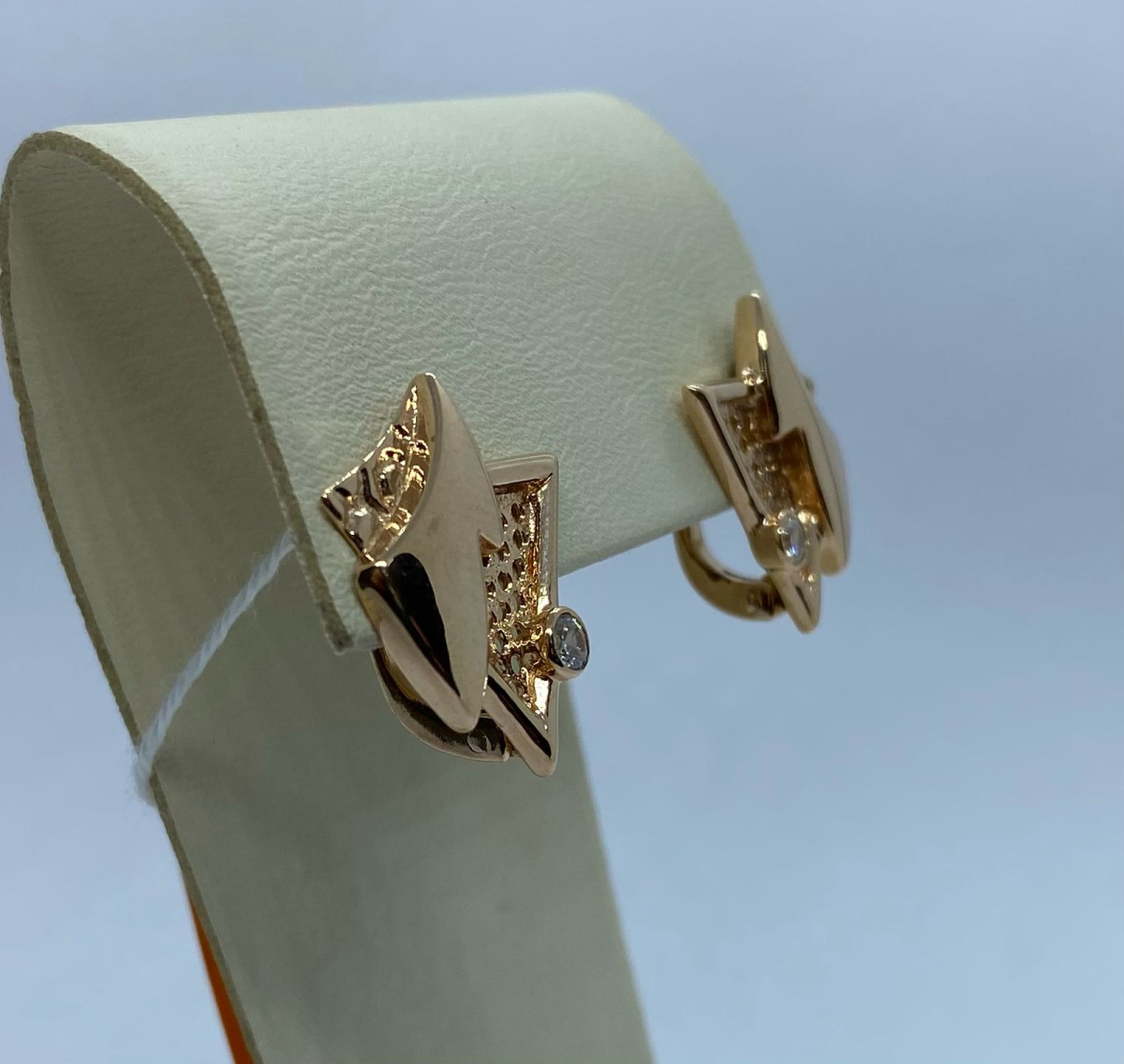 СЕРЬГИ С КАМНЕМ (Au 585)