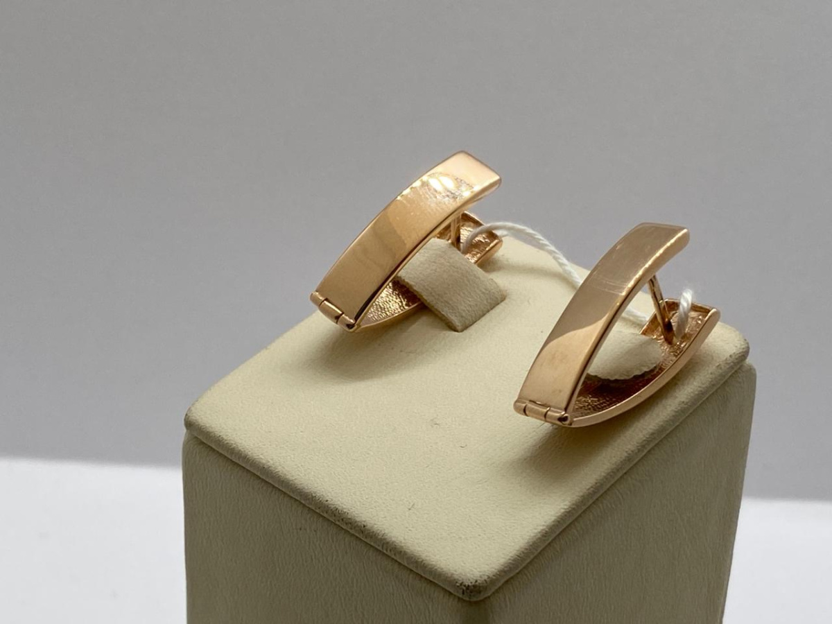 СБКМ585 СЕРЬГИ БЕЗ КАМНЯ (Au 585)