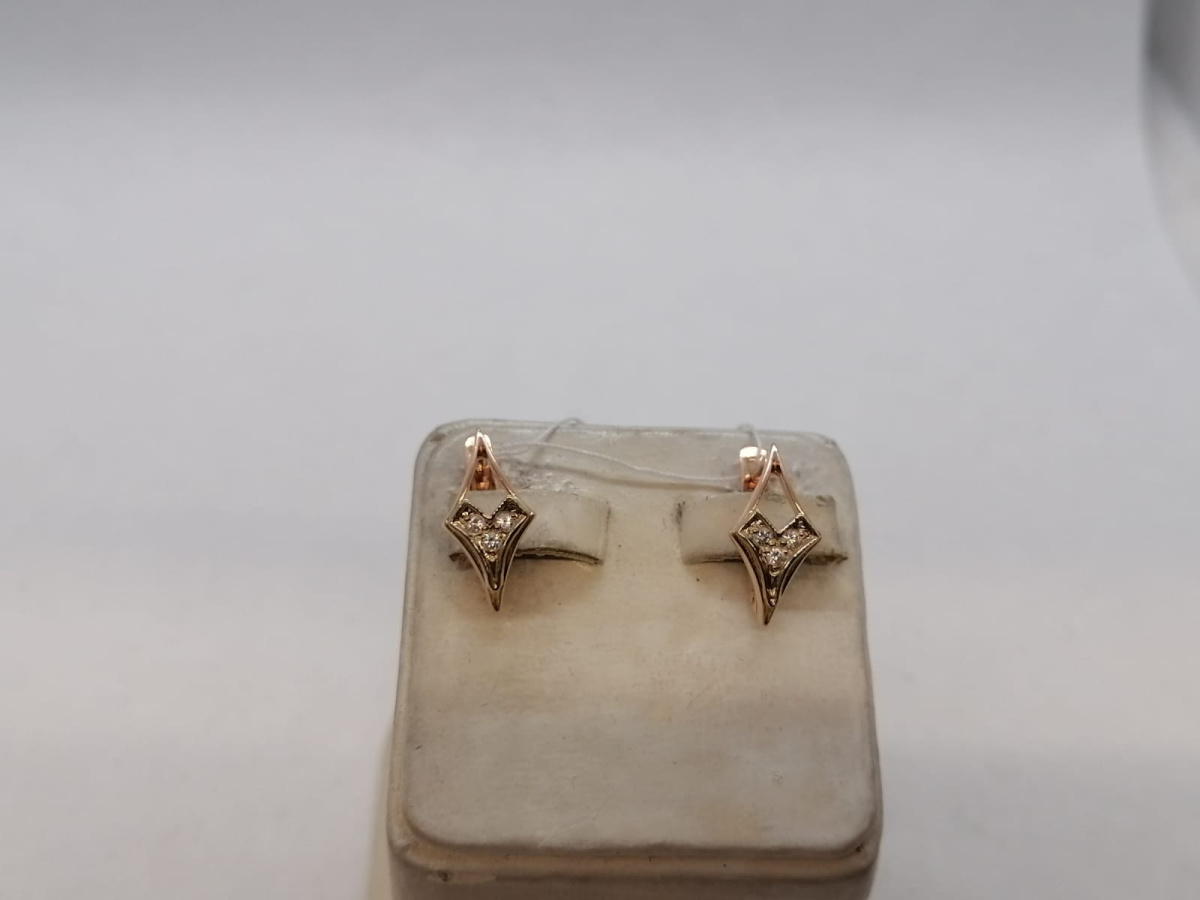 СЕРЬГИ С КАМНЯМИ (Au 585)