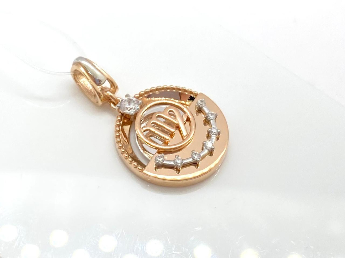 ПОДВЕСКА ЗНАК ЗОДИАКА ДЕВА (Au 585)