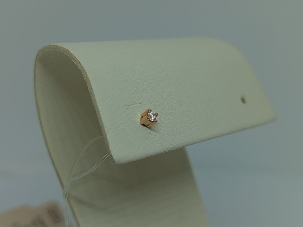 СЕРЬГИ ПУСЕТА бриллиант (Au 585)