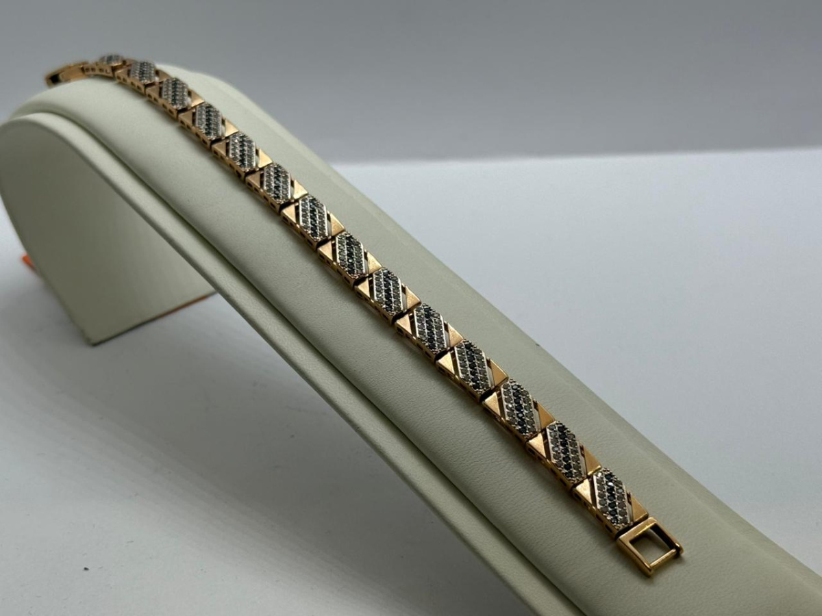 Б585 БРАСЛЕТ С КАМНЯМИ (Au 585)