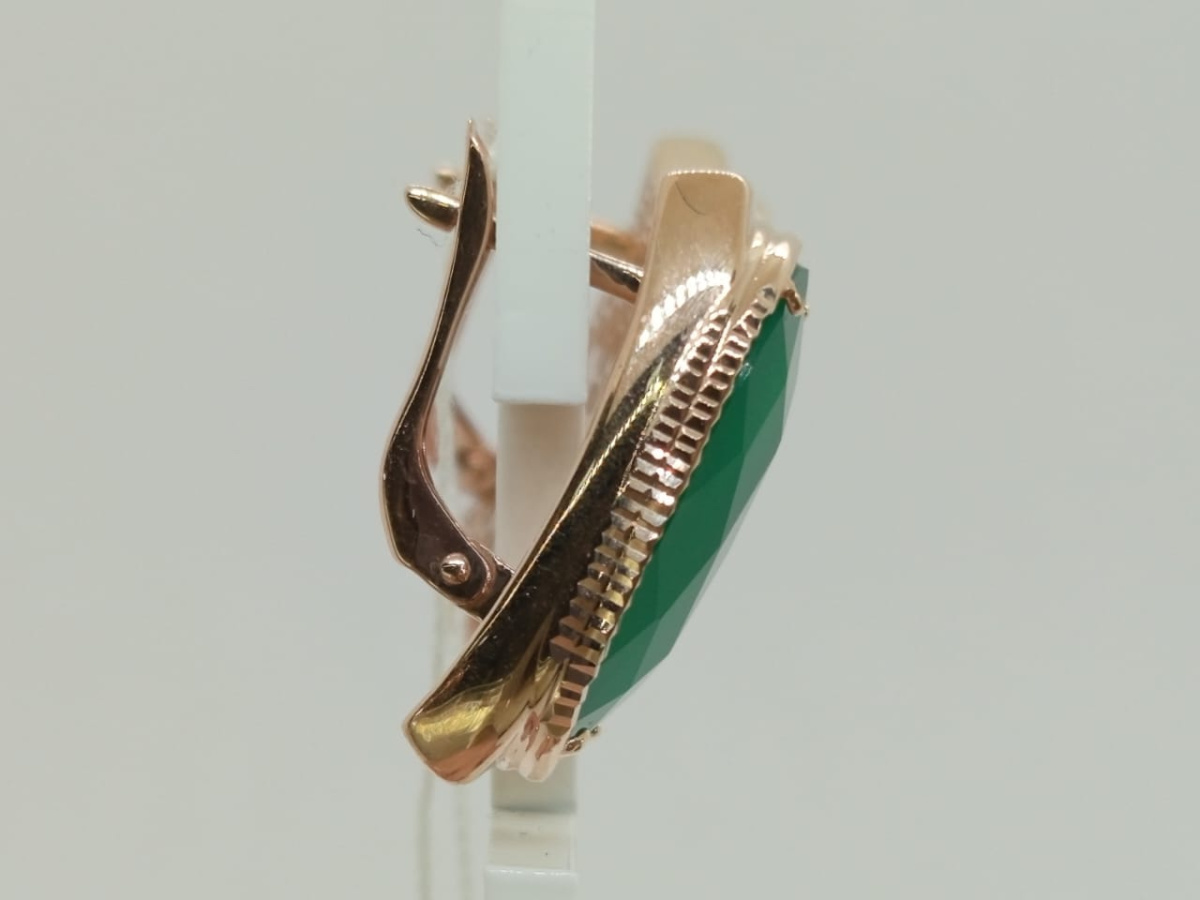 СЕРЬГИ АГАТ (Au 585)