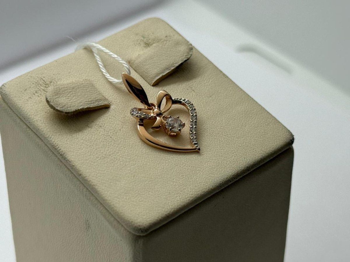 ПОДКМИ585 ПОДВЕСКА С КАМНЯМИ (Au 585)