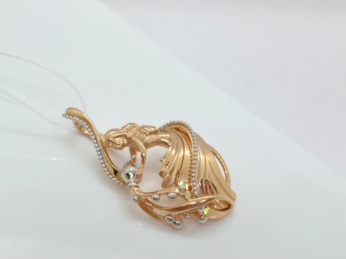 ПОДВЕСКА ЗНАК ЗОДИАКА ВОДОЛЕЙ (Au 585)